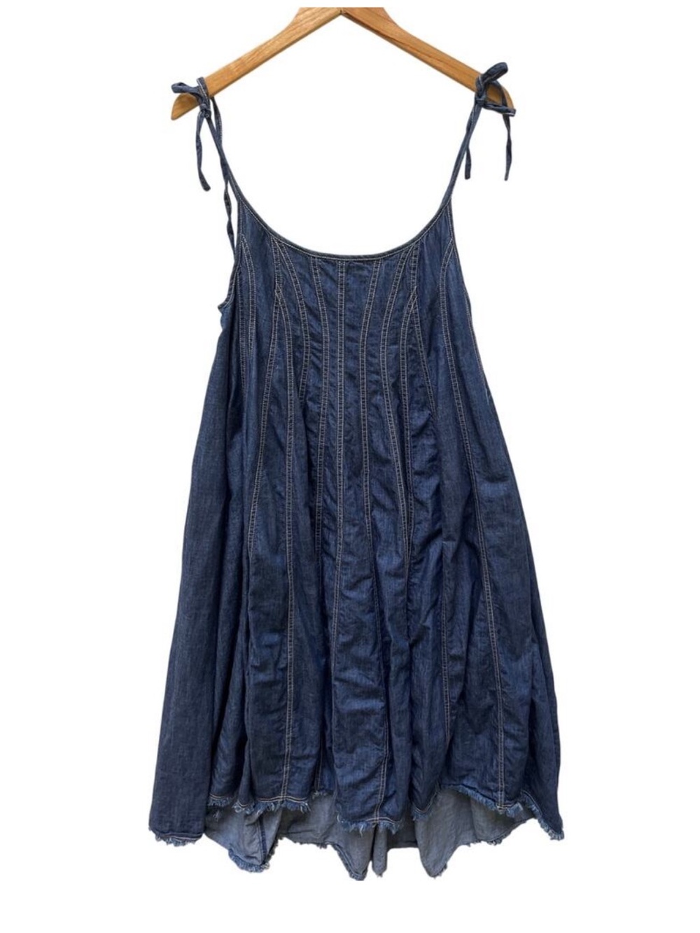 Free People Denim Dreams Dress 70s Blue Size XS